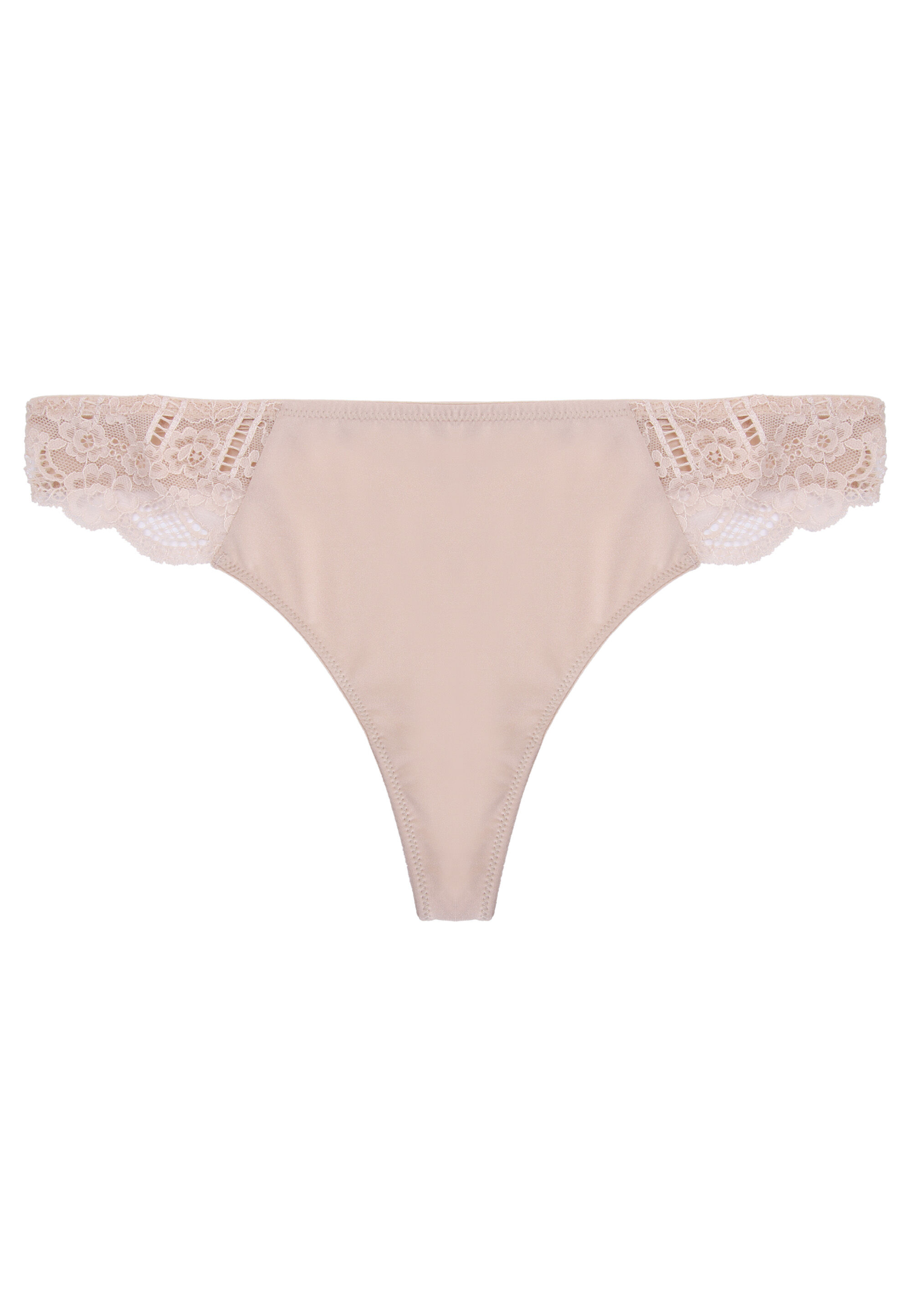 Dorina Womens Nude Lace Celine Thong Peacocks