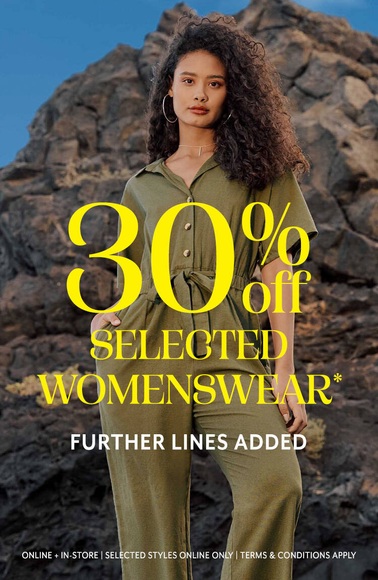 30% Off Selected Womenswear