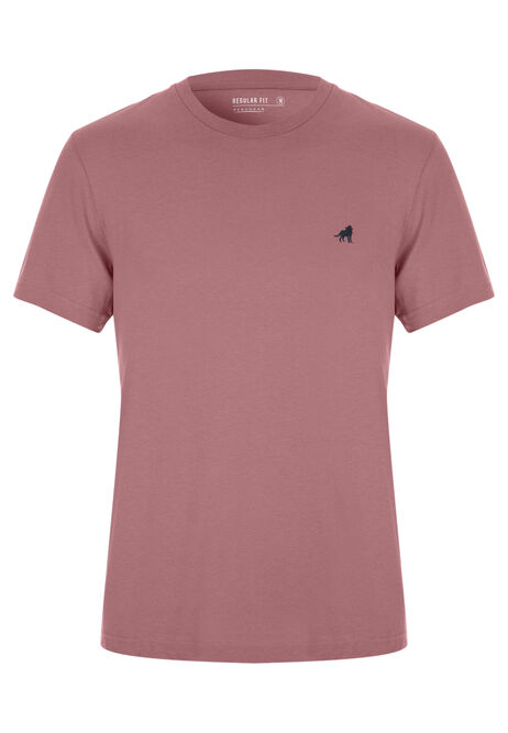 Mens Pink Basic T-Shirt