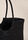 Womens Black Wide Shopper Tote Bag