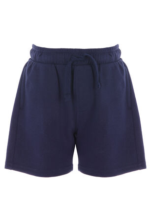 Younger Boys Navy Plain Casual Shorts