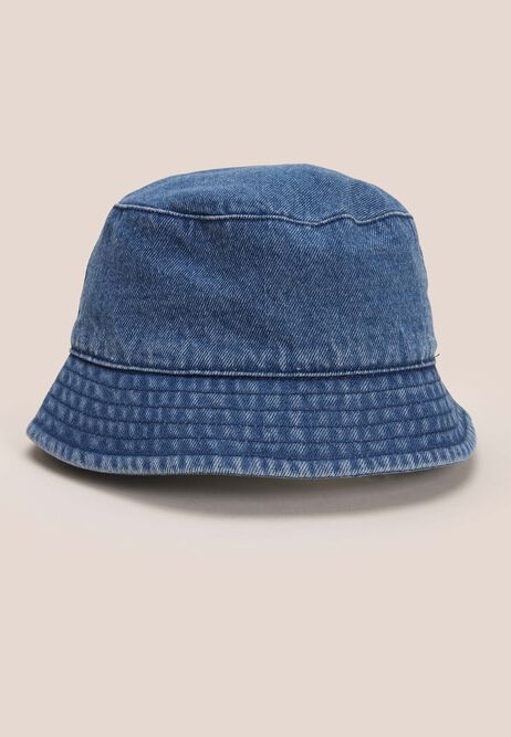 Younger Boys Blue Denim Bucket Hat