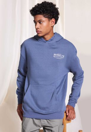 Older Boys Charcoal Brooklyn City Hoody