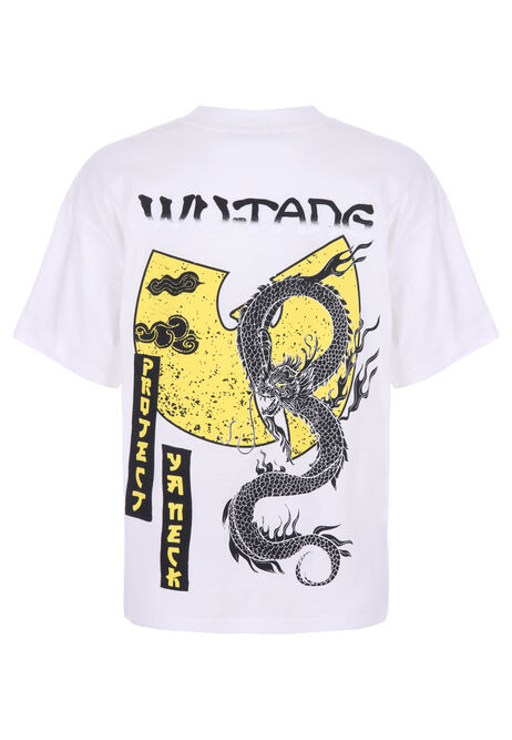 Older Boys White Wu-Tang T-Shirt