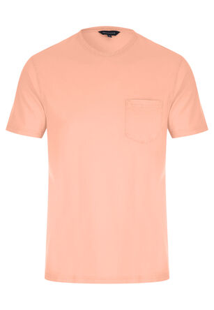 Mens Orange Pocket T-Shirt