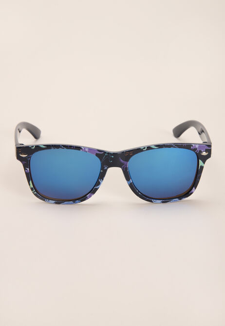 Boys Navy Dino Print Sunglasses