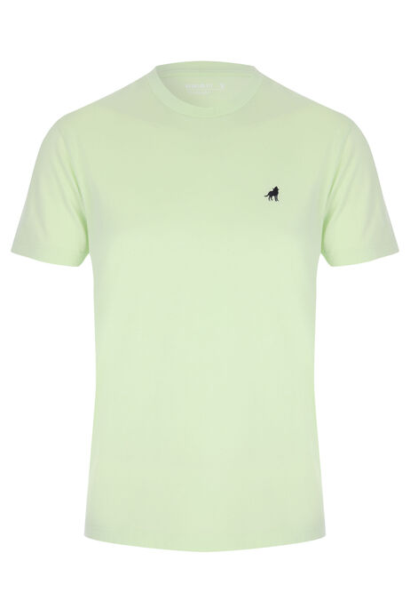 Mens Lime Green Basic T-Shirt