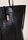 Womens Black Faux Croc Large Tote Bag