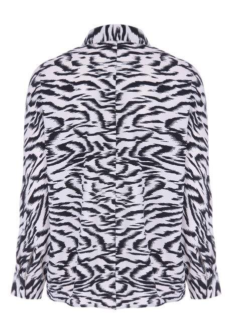 Womens Black & White Zebra Shirt 