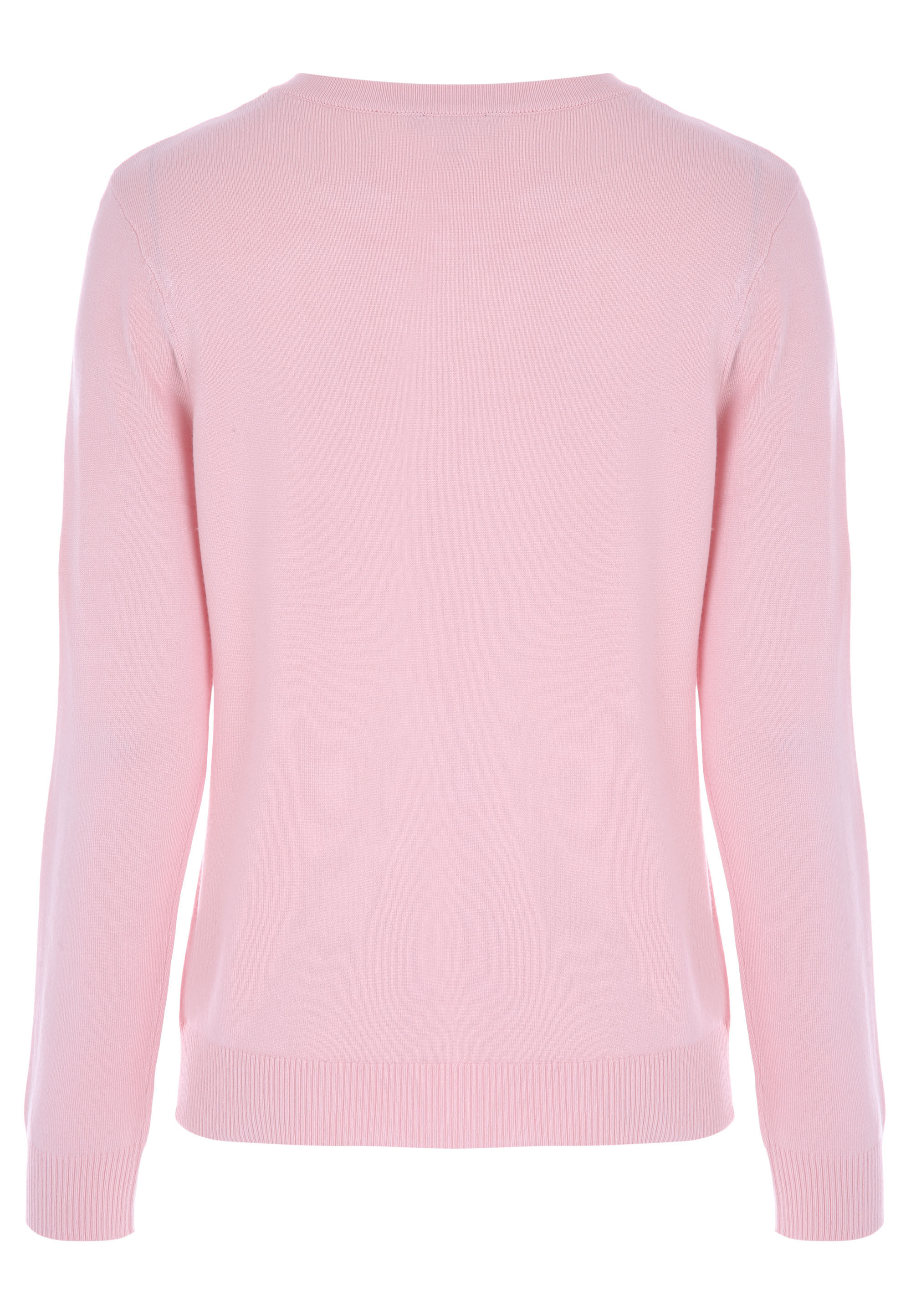 Womens Pale Pink Crew Neck Jumper