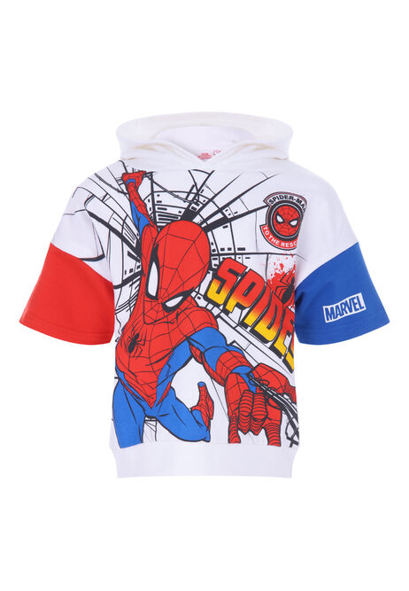 Younger Boys White Spider-Man Hoody