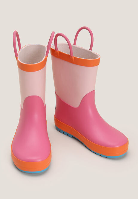 Younger Girls Pink Wellies