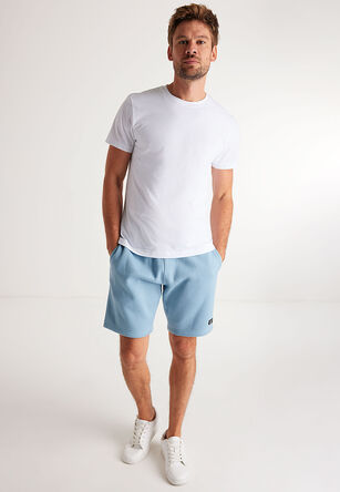 Mens Pale Blue Casual Drawstring Sweat Shorts