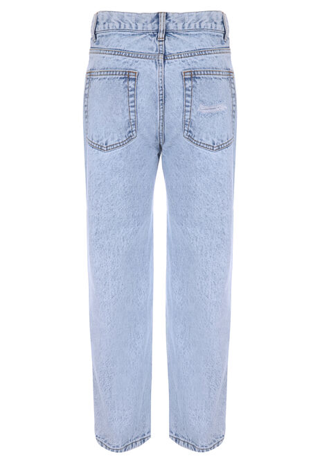 Older Girls Blue Ripped Jeans