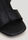 Womens Black Plain Geo Strap Mule