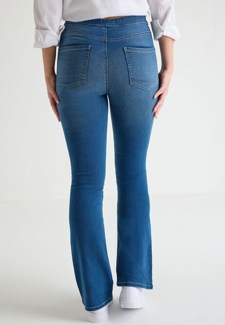 Womens Mid Blue Bootcut Jeans Jegging