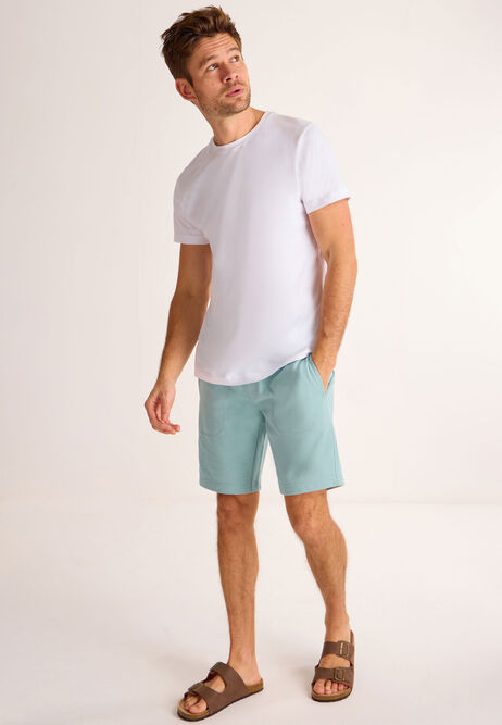 Mens Turquoise Jersey Shorts