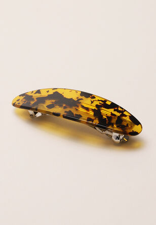 Womens Tortoise Shell Large Oval Hair Clip 