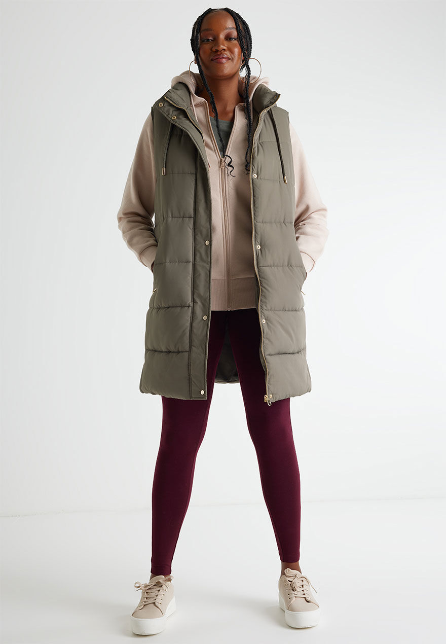 Ladies long gilet online