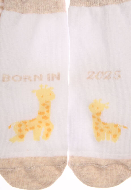 Baby Unisex 3pk White & Cream 2025 Socks
