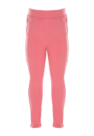 Younger Girls Pink Jeggings