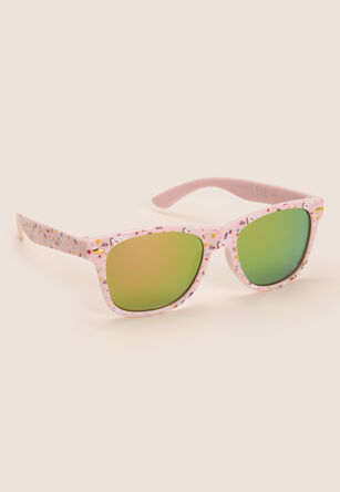 Girls Pink Unicorn Printed Sunglasses