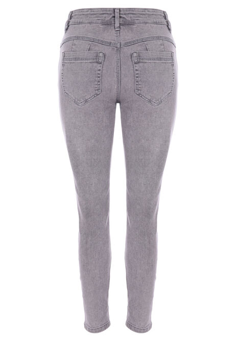 Womens Light Grey Alexa Shaper Skinny Jeans Peacocks