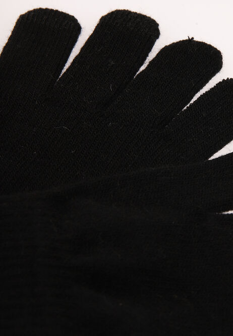 Womens Black Touchscreen Gloves