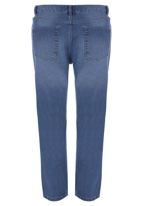 Mens Light Blue Wash Straight Leg Jeans