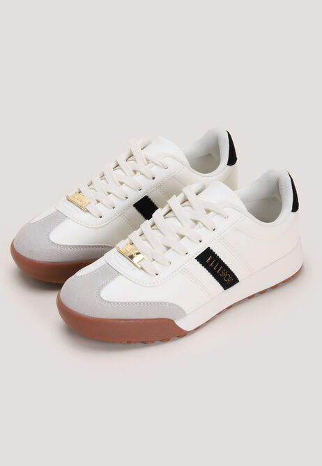 Womens White Elle Sport Trainers