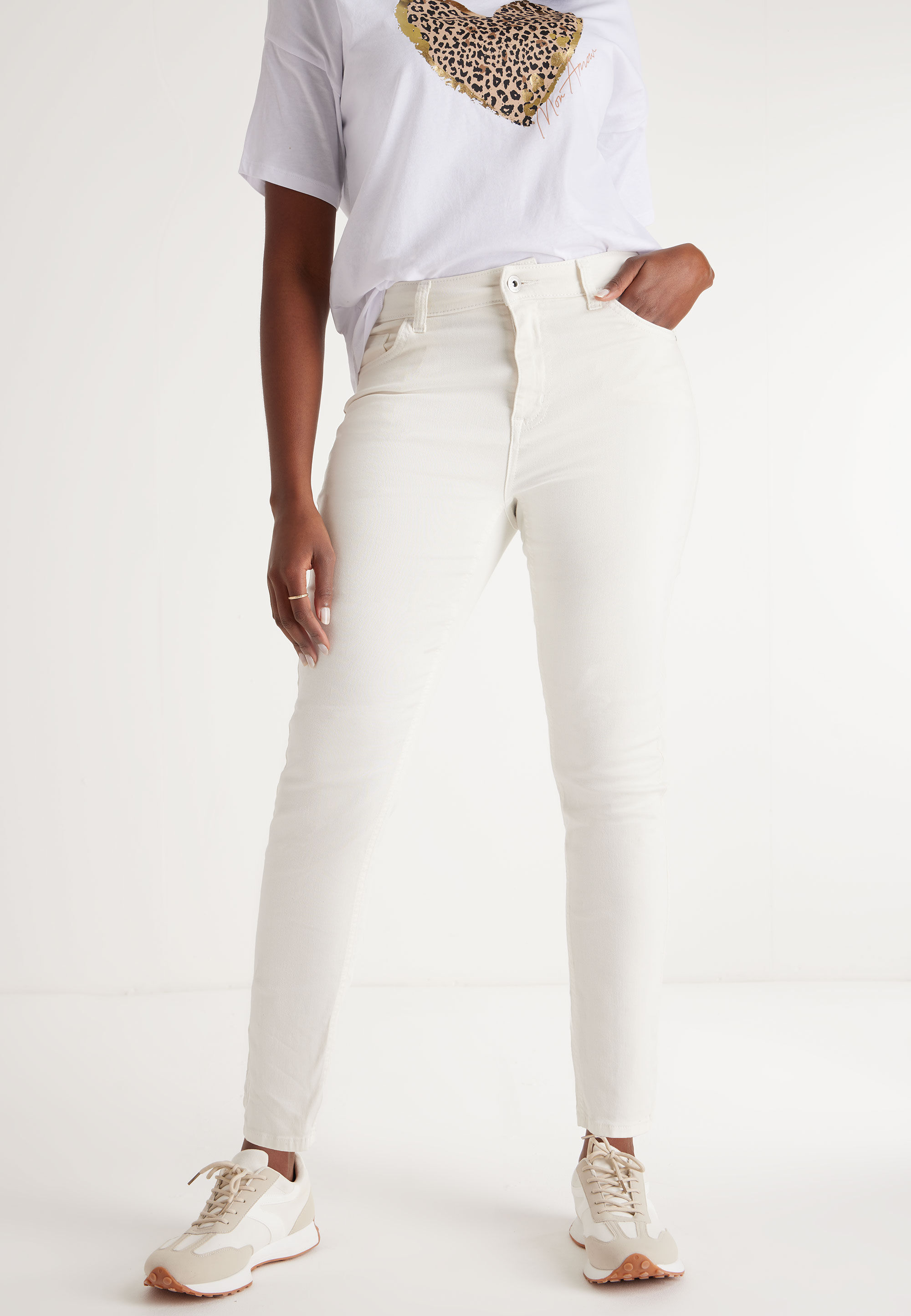 Alexa jeans peacocks top