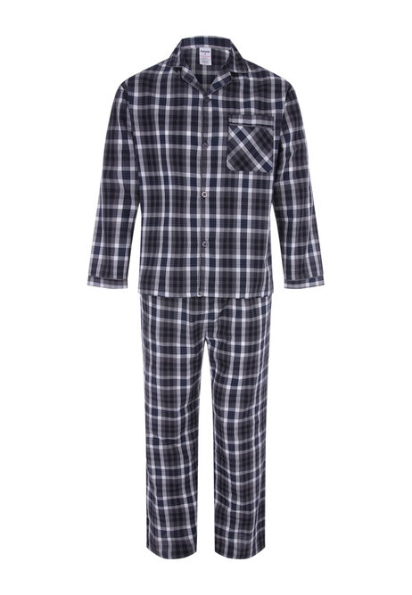 Mens Grey Check Pyjama Set
