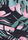Womens Black & Pink Tropical Bikini Top