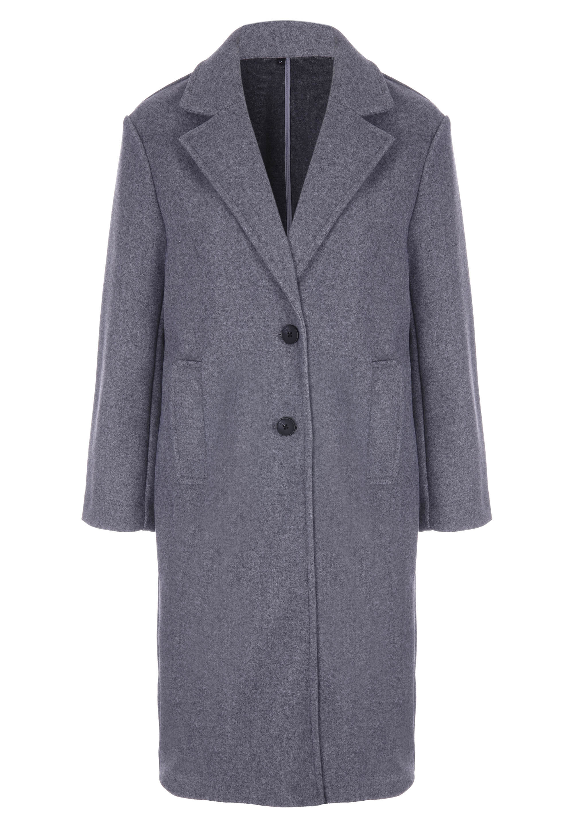 Womens Grey Longline Formal Coat Peacocks