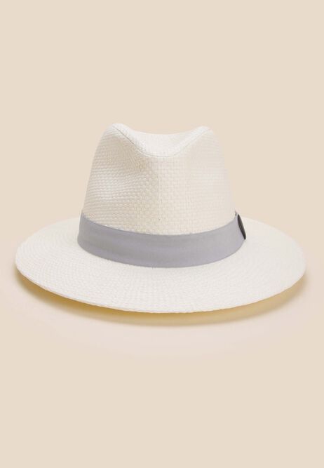 Mens White Panama Hat
