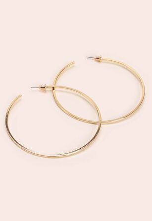 Womens Gold Large Hoop Earrings