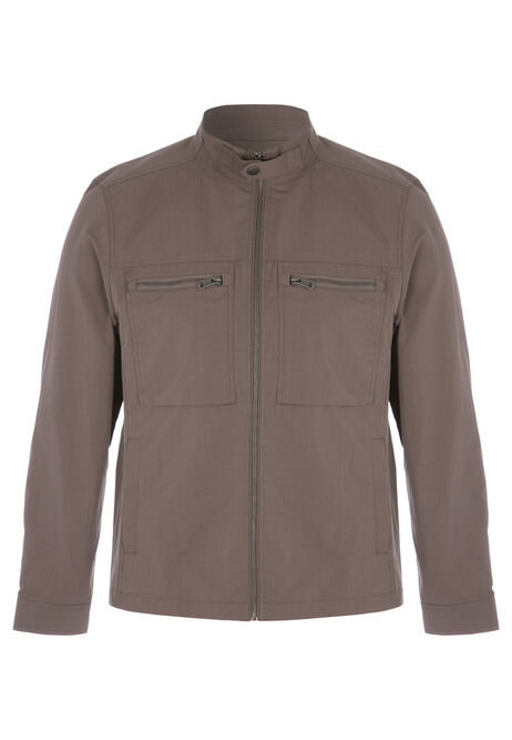 Mens Brown Lightweight Jacket