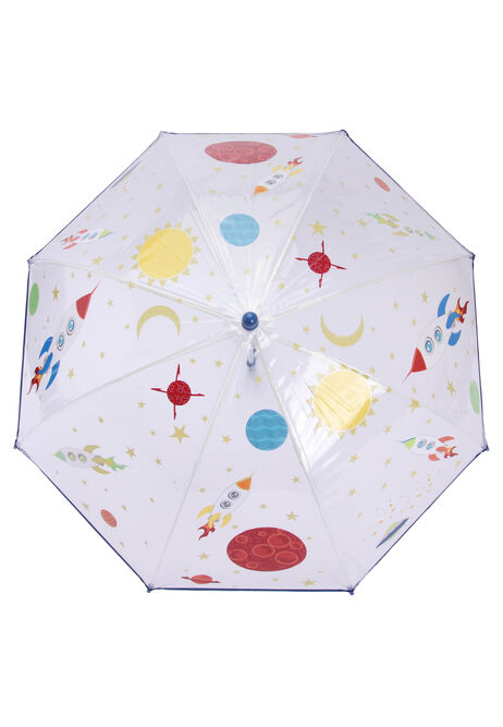 Kids Blue Space Rocket Umbrella