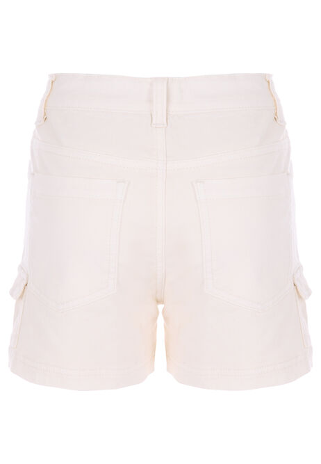 Older Girls Light Stone Cargo Shorts
