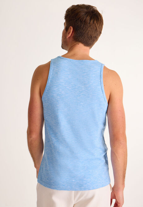 Mens Light Blue Textured Vest