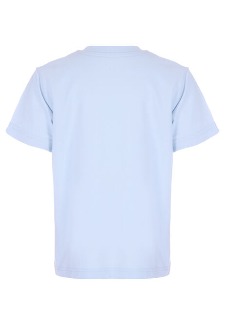 Younger Boy Light Blue Sparkle Shark T-Shirt