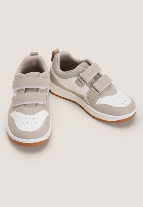 Younger Girl Beige Monochrome Trainer