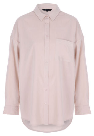Womens Stone Plain Corduroy Shirt