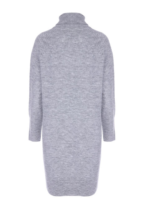 Womens Light Grey Jumper Dress