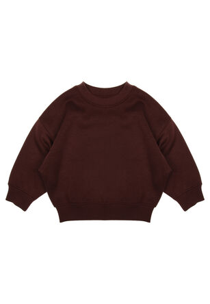 Younger Boys Burgundy Oversized Sweatshirt