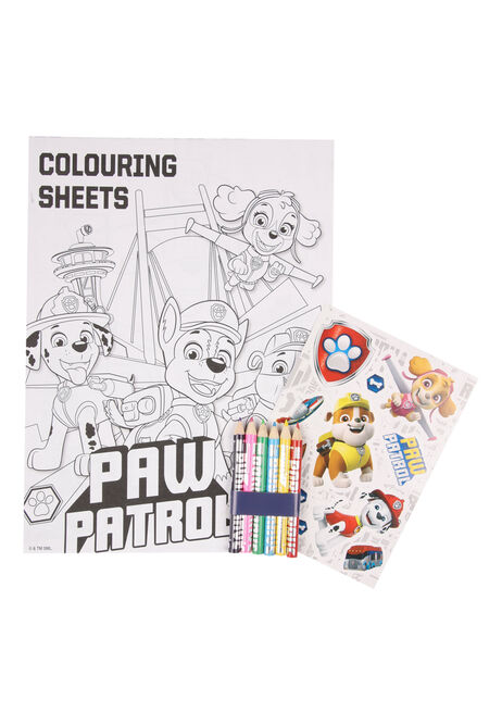 Paw Patrol Colouring Set