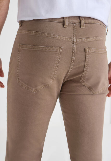 Mens Khaki Slim Fit Jeans