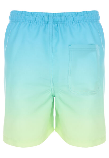 Younger Boys Green Ombre Swim Shorts