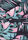 Womens Black & Pink Tropical Print Bikini Bottoms