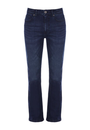 Mens Dark Blue Bootcut Jeans
